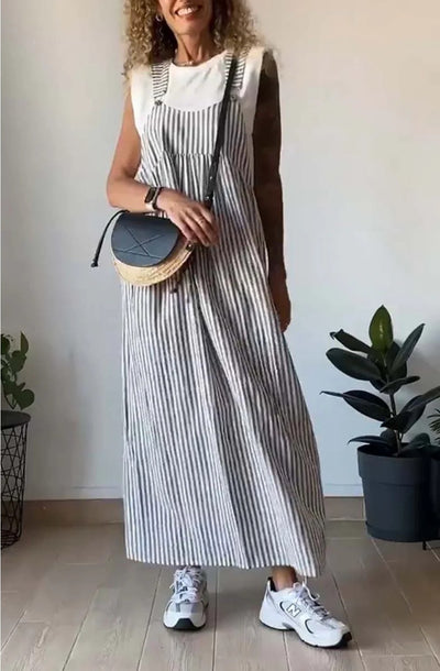Alice™ - Lässiges gestreiftes Jumpsuit-Kleid